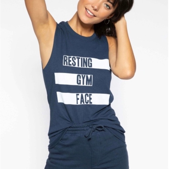 Sub_Urban Riot Tops - Sub_burban Riot Muscle Tee "Resting Gym Face"